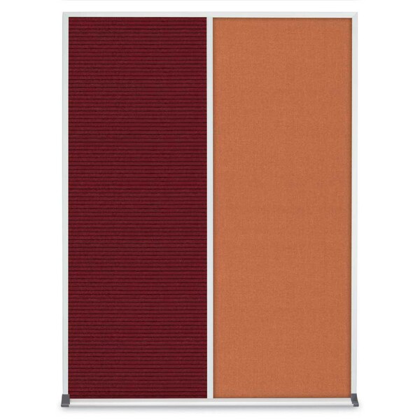 Double Door Radius Corkboard, 48"X36", S